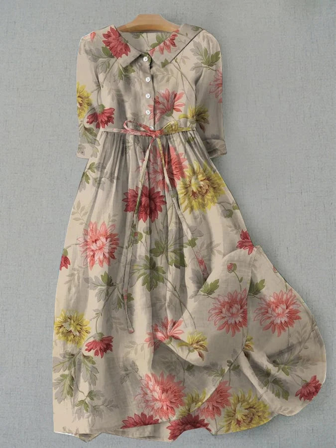 Avira™| Floral Midi Dress
