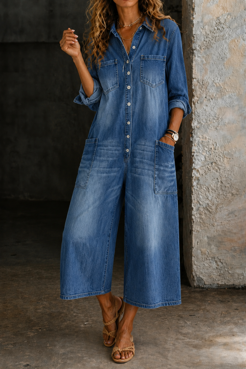 Vivienne | Casual Denim Jumpsuit
