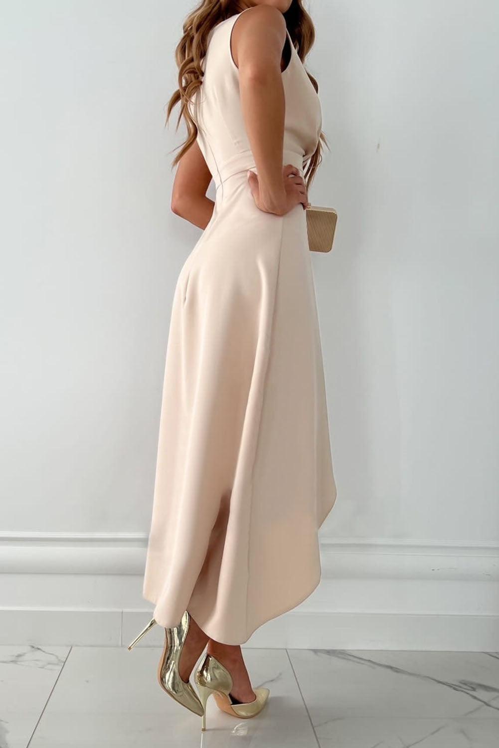 MANDY™ | Midi Wrap Dress with V-Neck