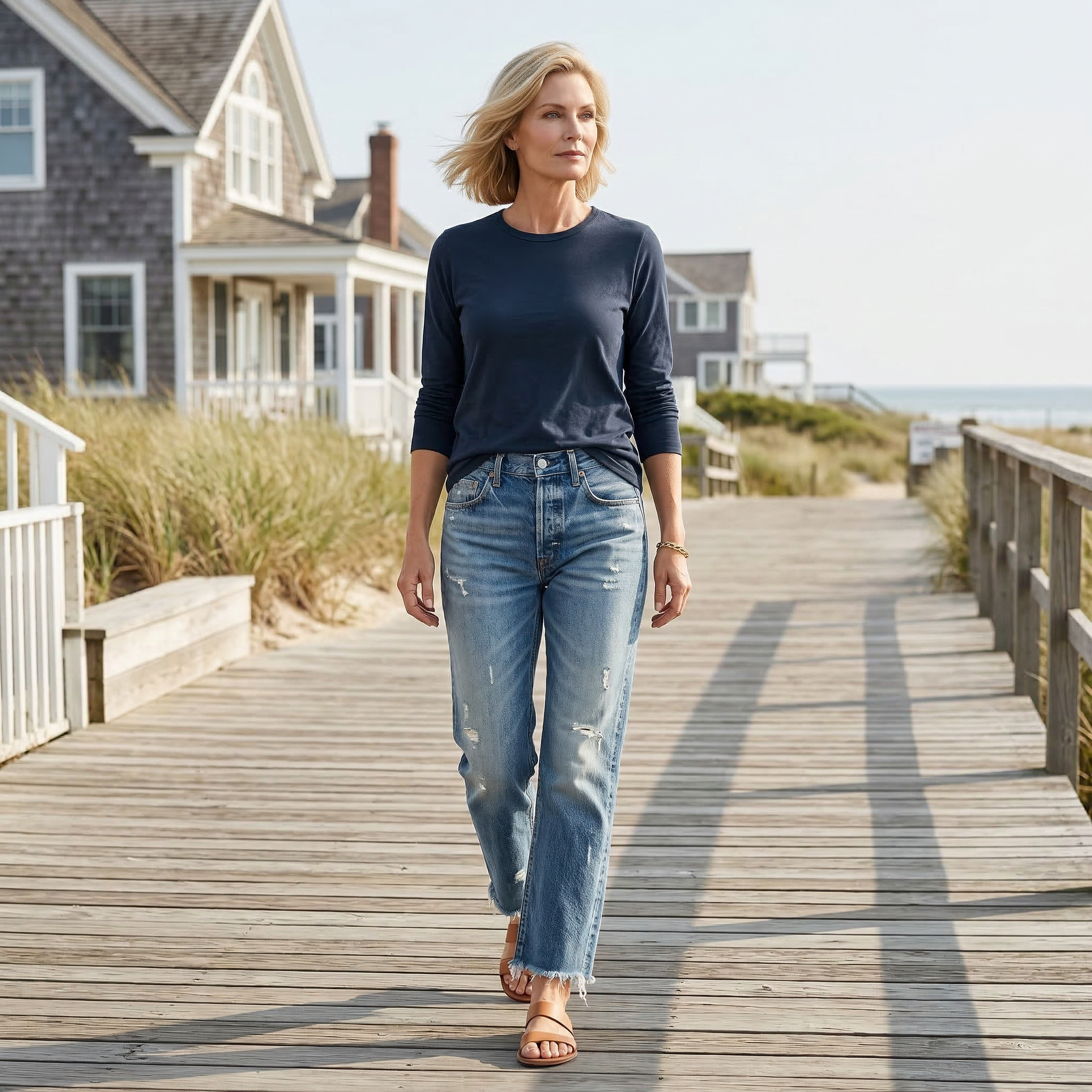 Cropped High-Stretch Jeans — image 8