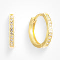 Drop earrings in clear crystal with a delicate sparkling finish