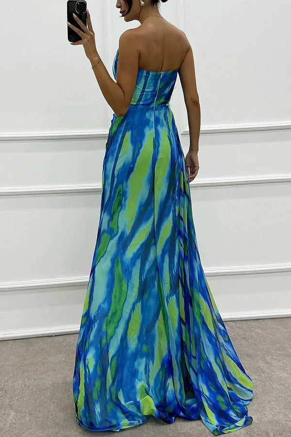 VIRELLE™ | Vibrant Draped Dress
