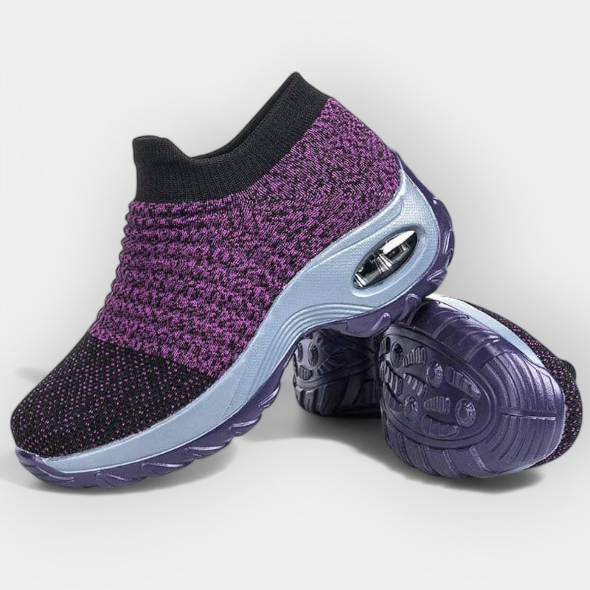 Women's versatile orthopedic shoes in navy blue with a cushioned ergonomic sole
