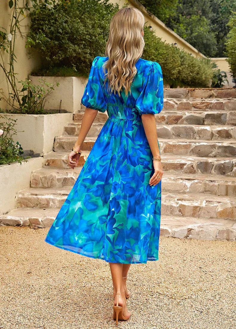 ORINA™ | Elegant V-Neck Dress