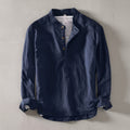 Men's lightweight relaxed shirt in beige with a clean, easy silhouette