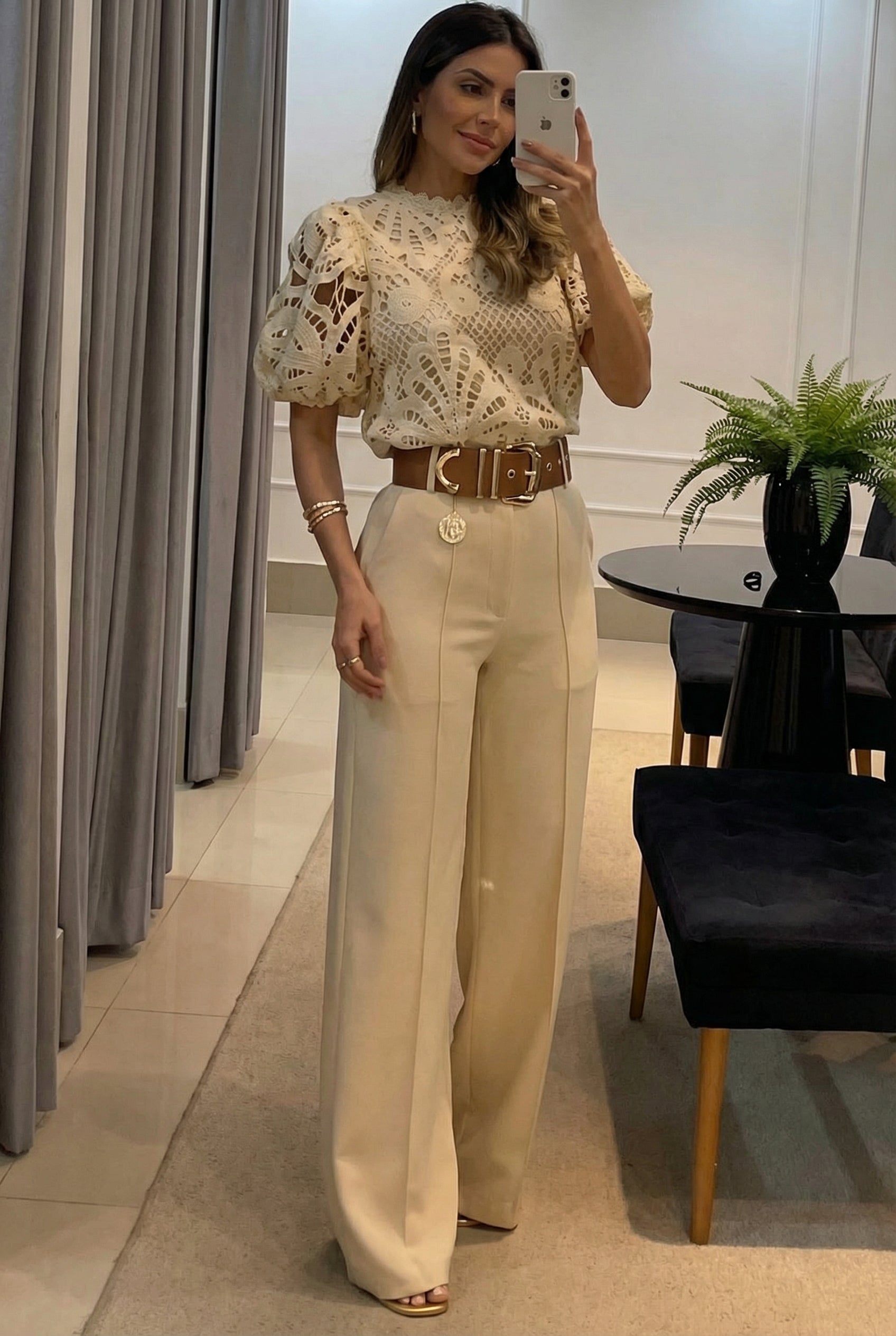 MARÍA™ | Blouse and Trousers Set
