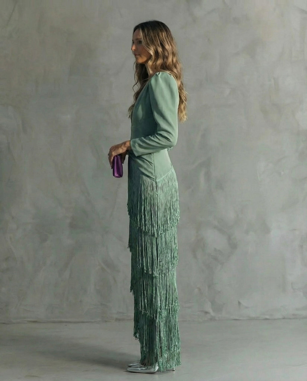 CHIARA™ | Elegant Dress with Fringe Sleeves