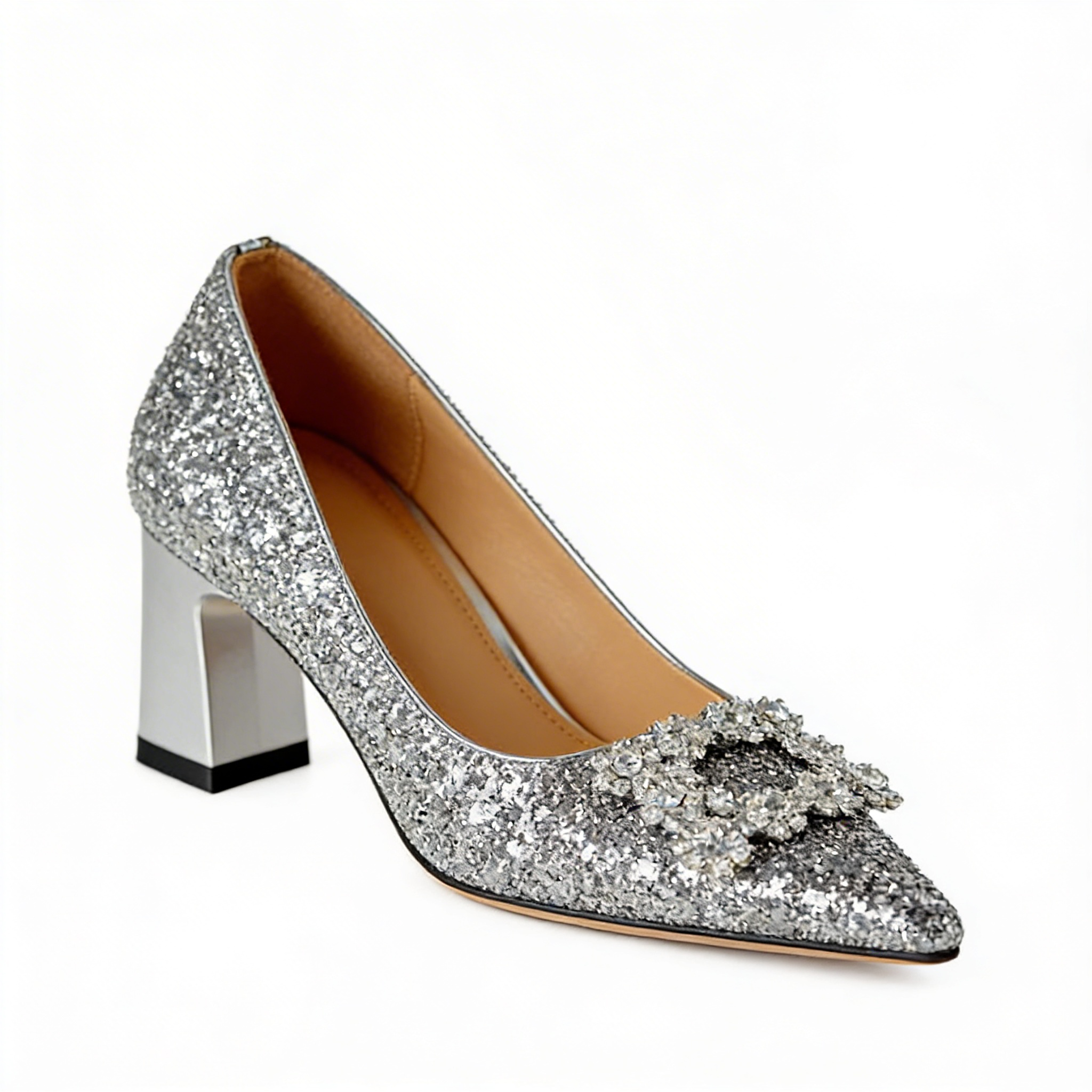 Magdalena | Orthopaedic Court Shoes with Brocade