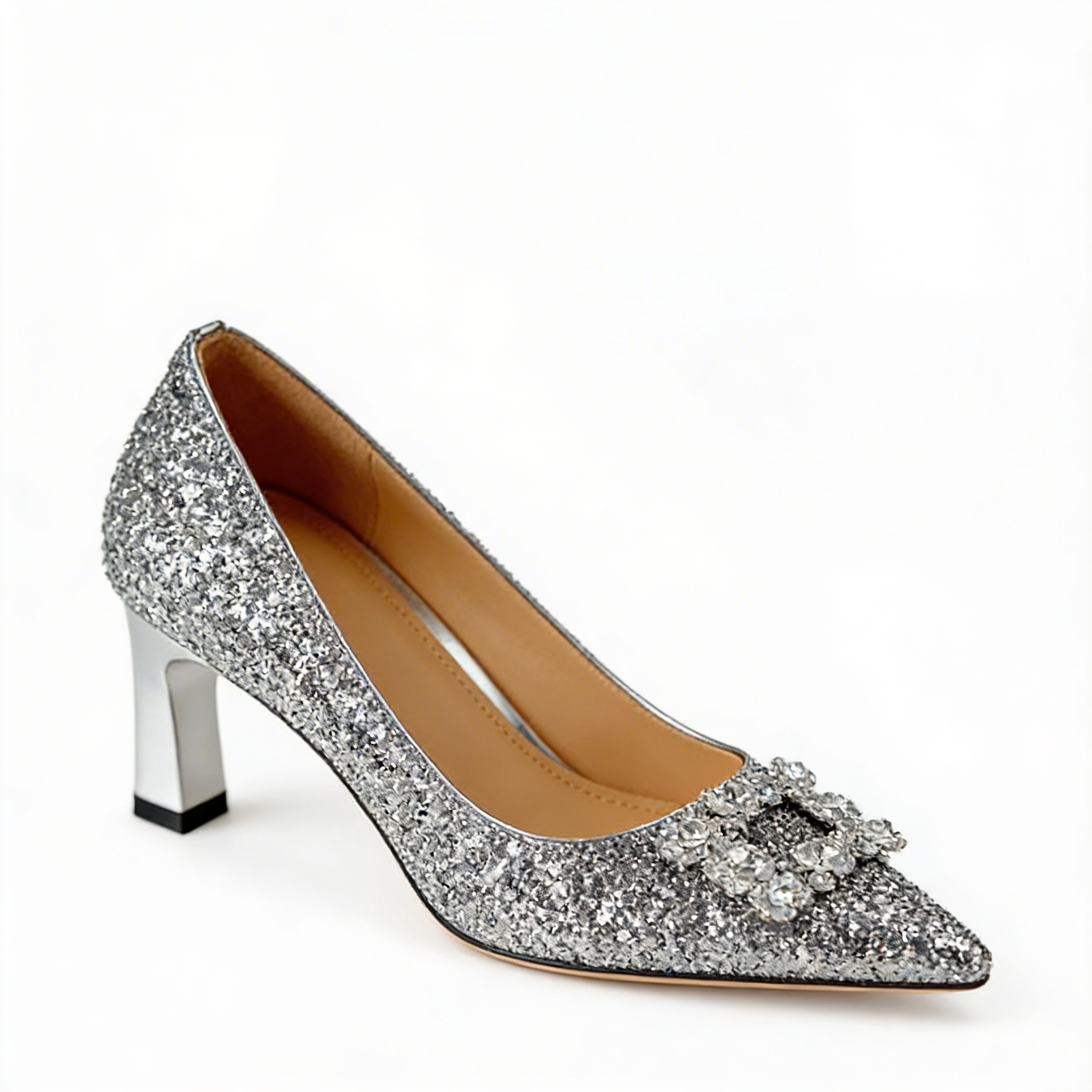 Magdalena | Orthopaedic Court Shoes with Brocade
