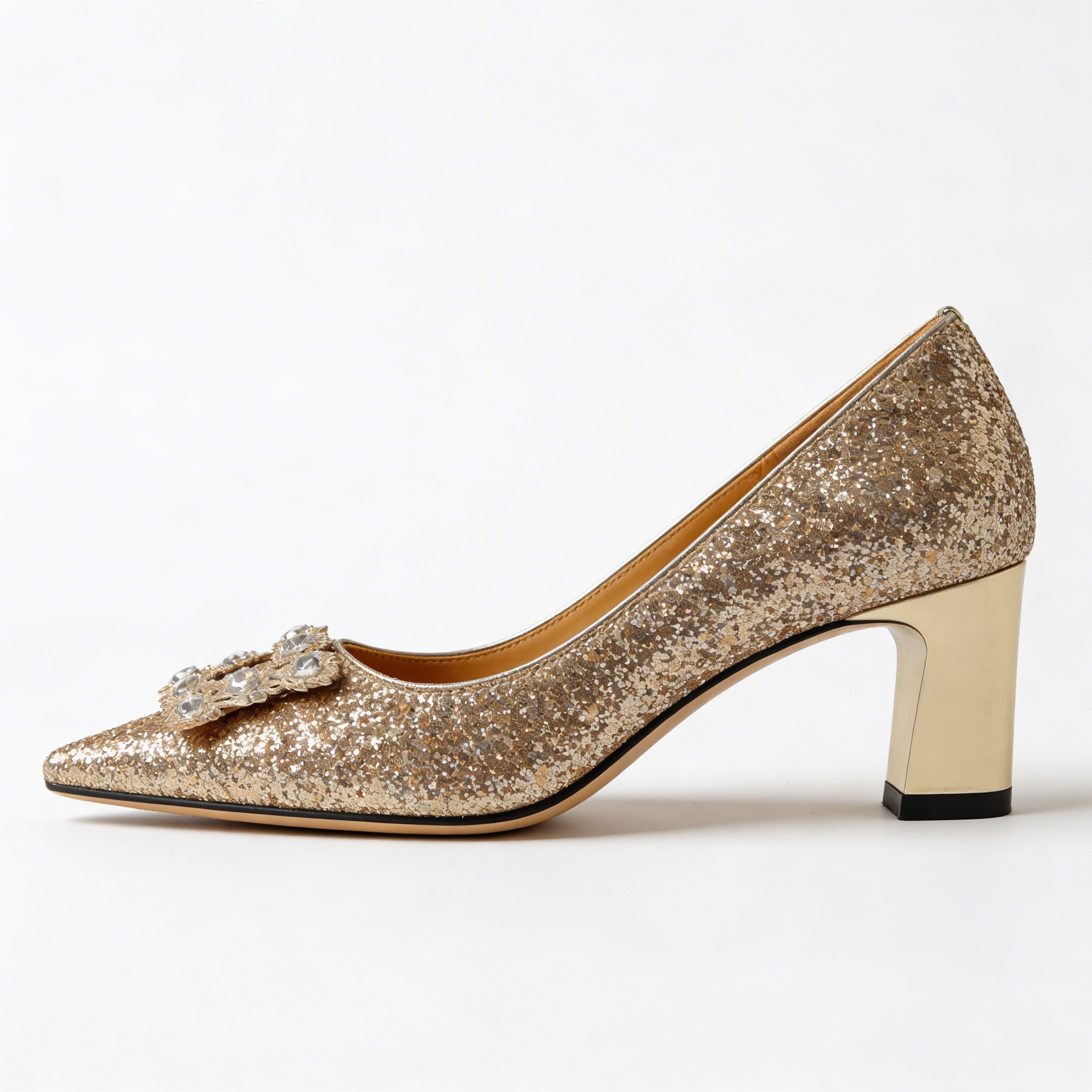 Magdalena | Orthopaedic Court Shoes with Brocade