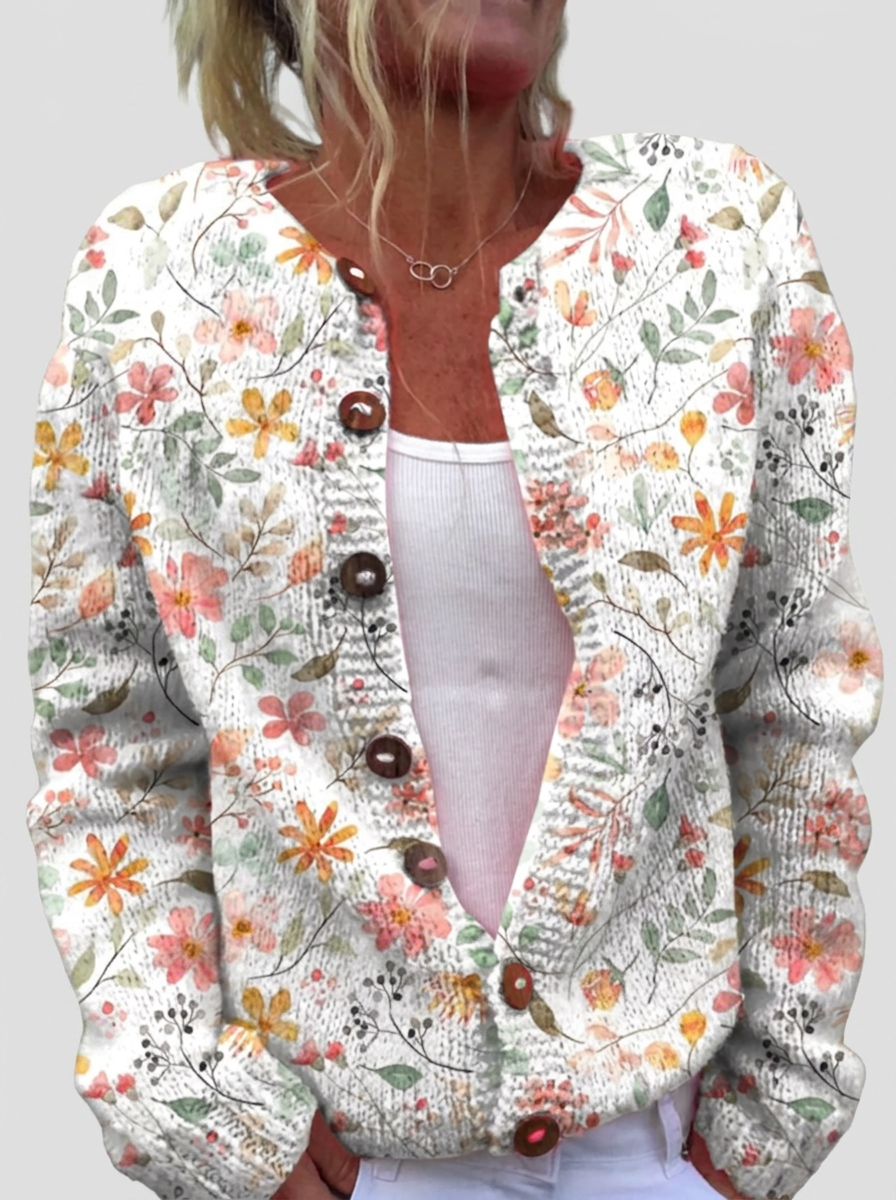 Ciara™ | Cardigan with Floral Sprigs