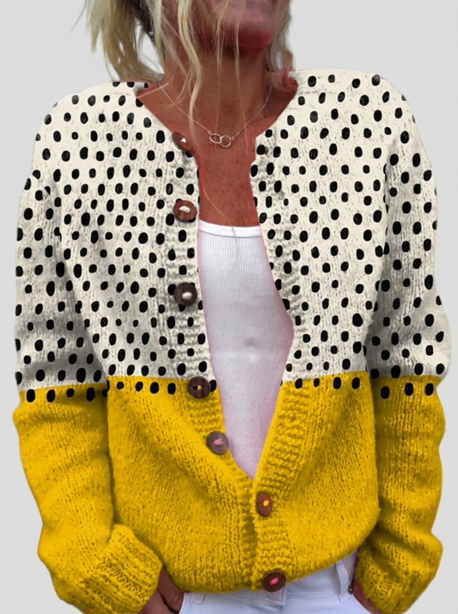 Fiona™ | Cardigan in Dotty Mix