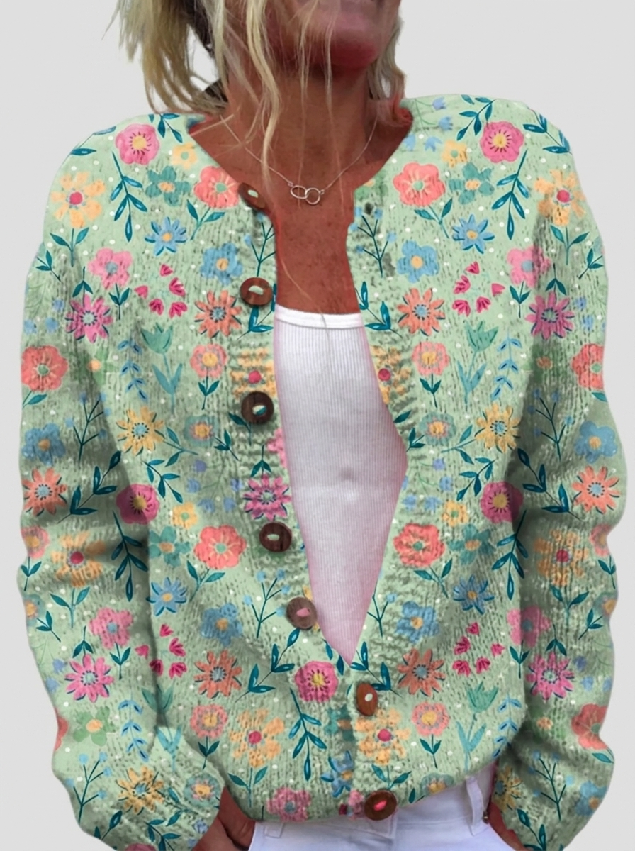 Sorcha™ | Cardigan with Delicate Blooms
