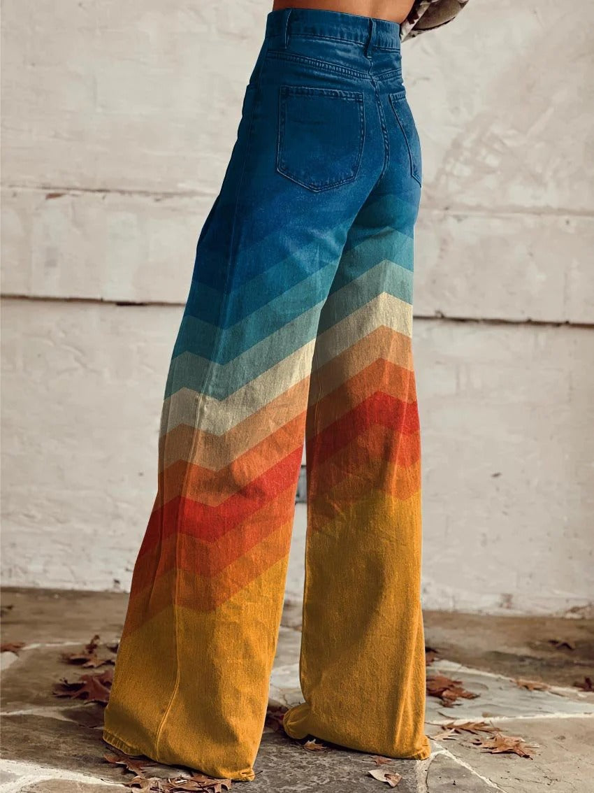 Léna | Floral Wide Leg Trousers