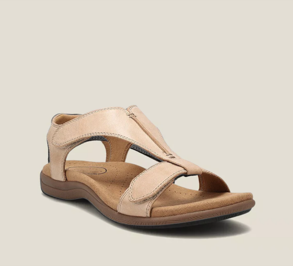 Flat T-bar sandals in classic black with a clean, simple upper