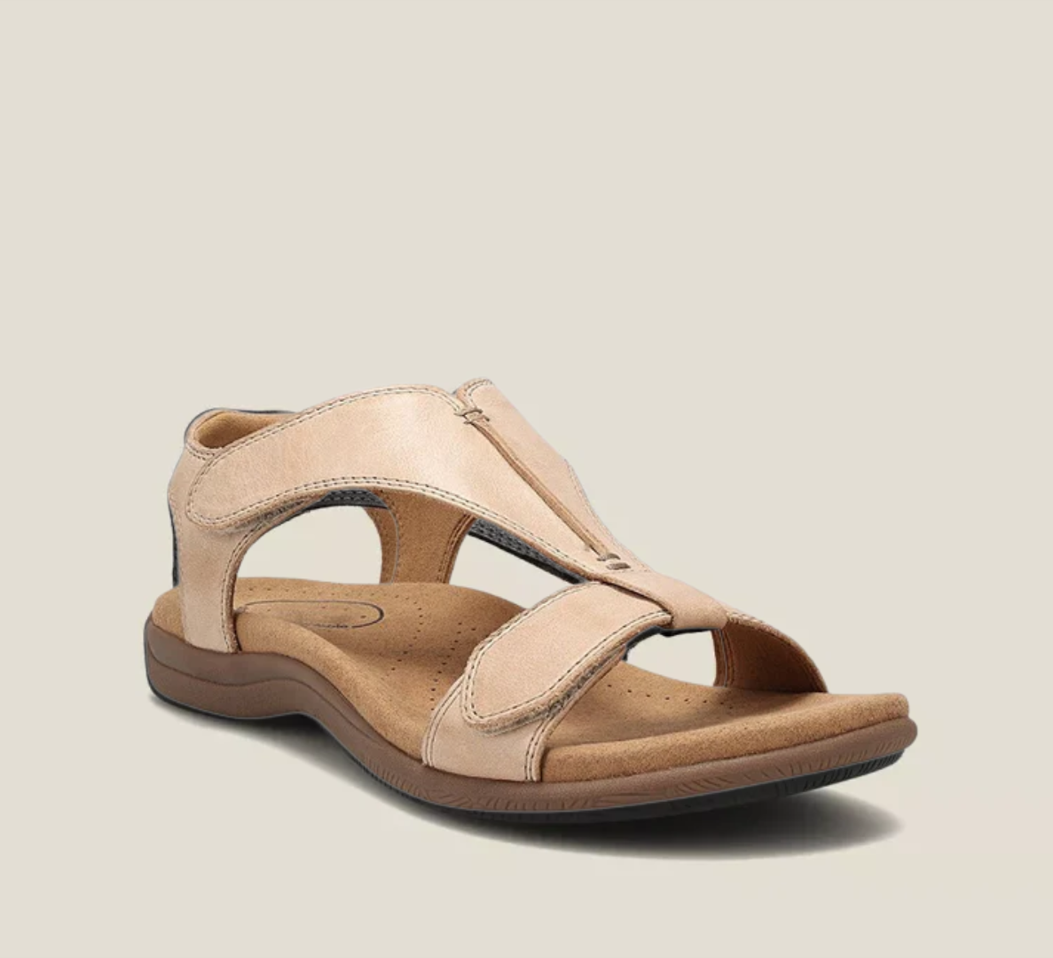 Flat T-bar sandals in classic black with a clean, simple upper