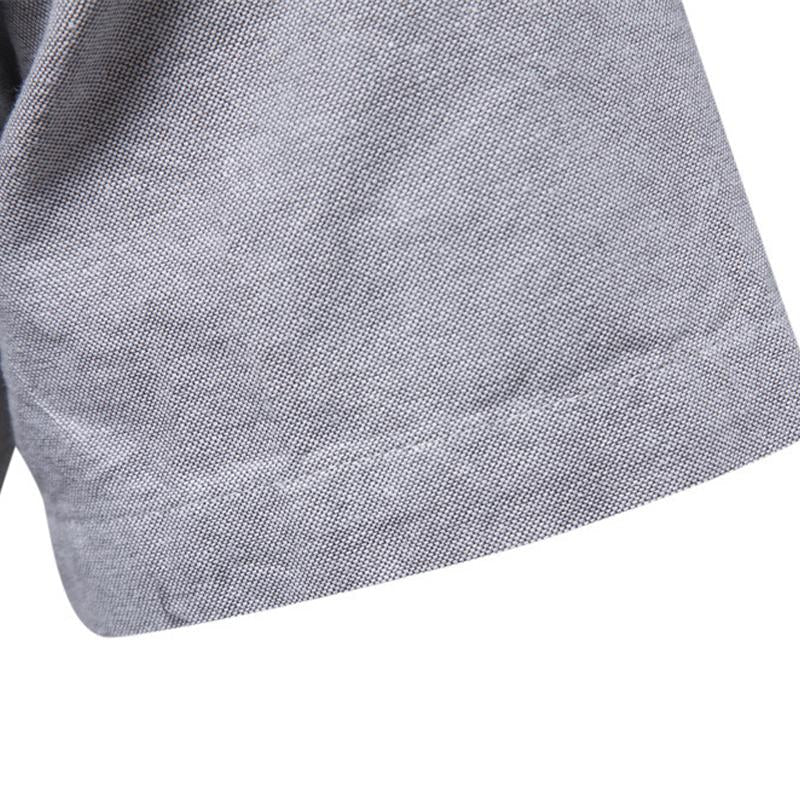 Men's plain short-sleeve collar shirt in a relaxed fit, available in multiple colours