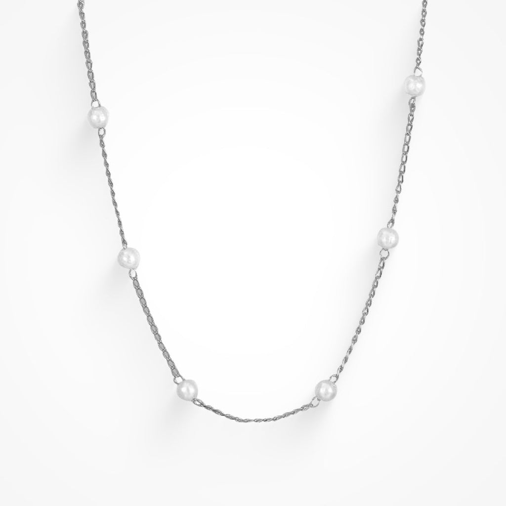 Gold initial letter pendant necklace on fine polished chain