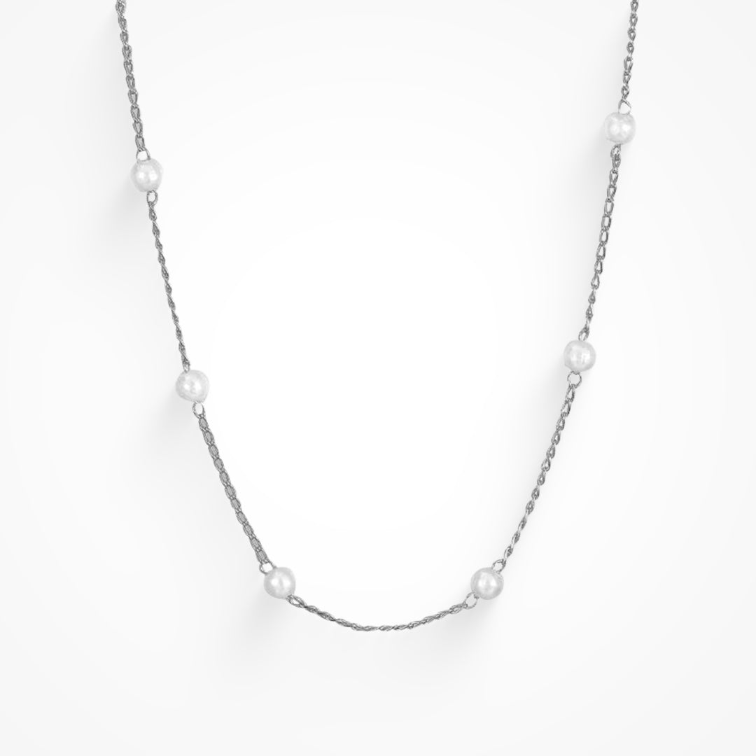 Gold initial letter pendant necklace on fine polished chain