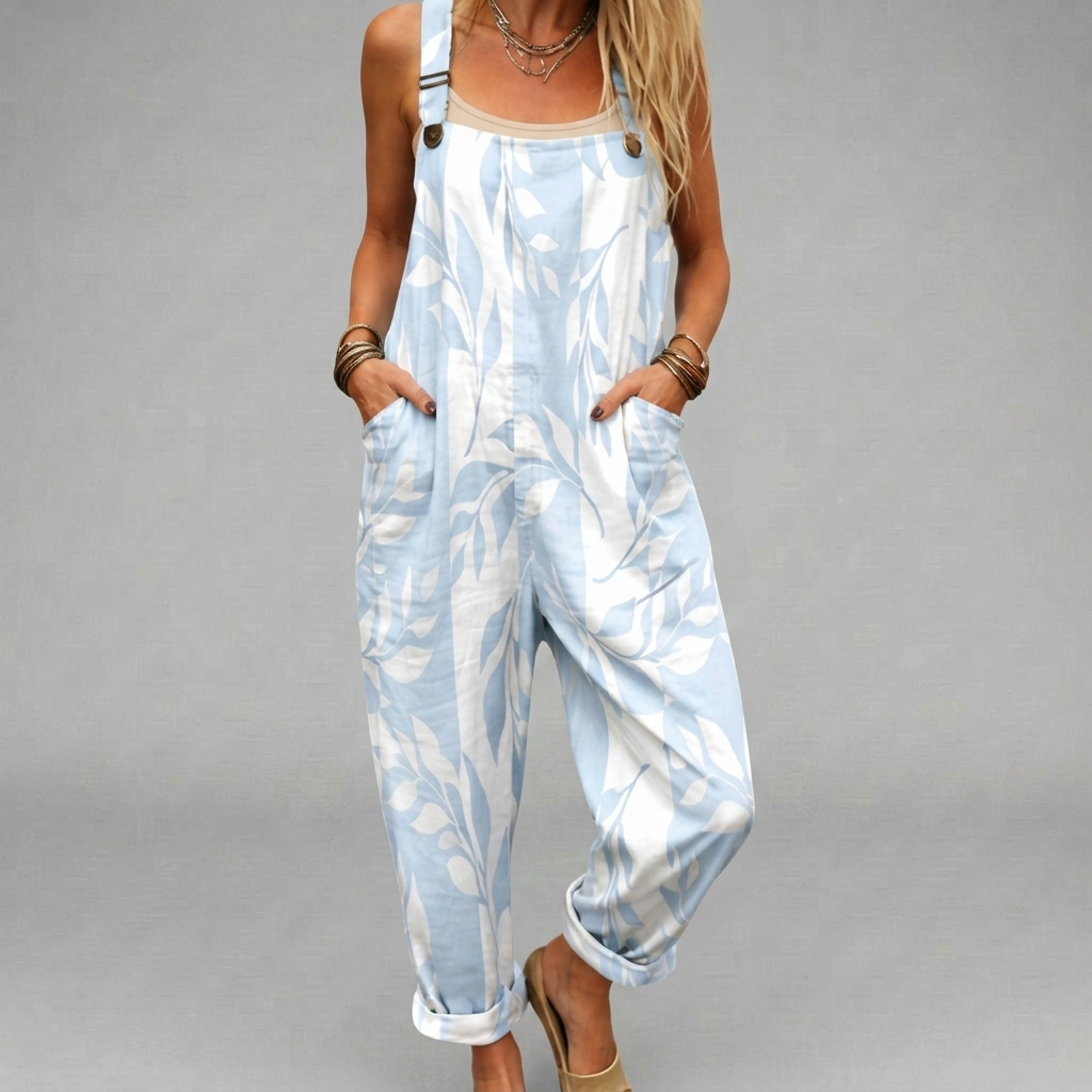 Printed Wide-Leg Jumpsuit — image 1