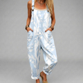 Sinéad printed wide-leg jumpsuit with an elegant printed design and adjustable straps