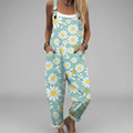 Aoife printed wide-leg jumpsuit with adjustable straps and an elegant floaty drape