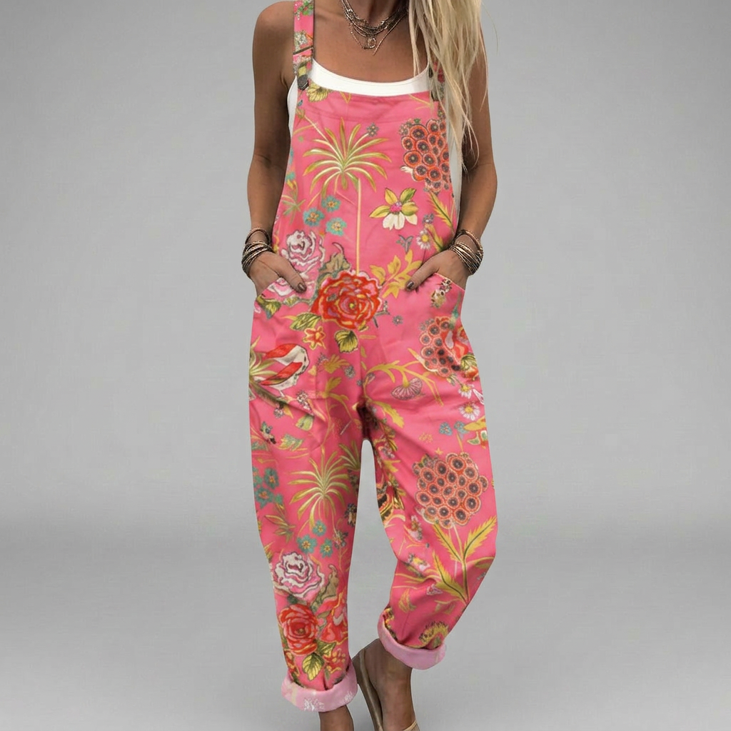 Printed Wide-Leg Jumpsuit — image 1