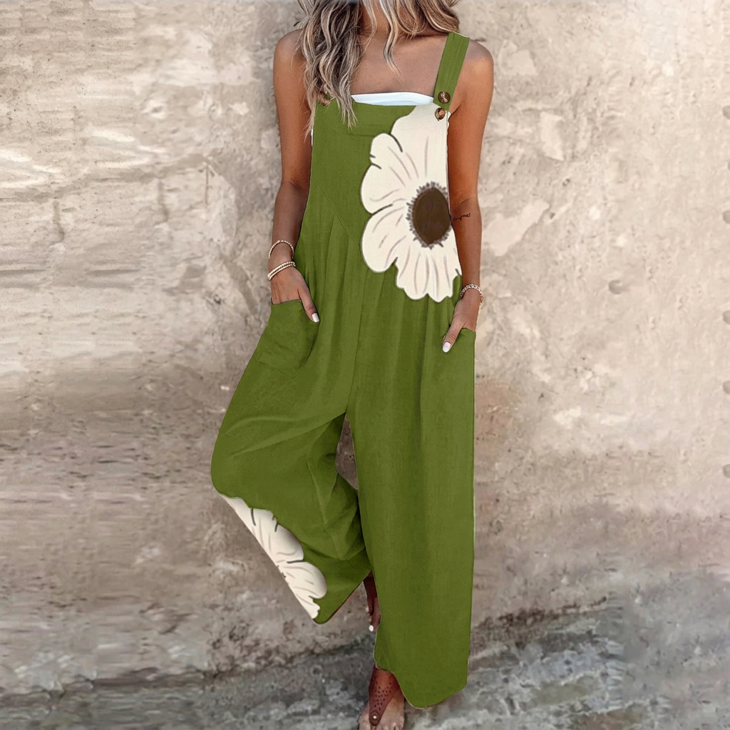 Wide Leg Printed Jumpsuit — image 9