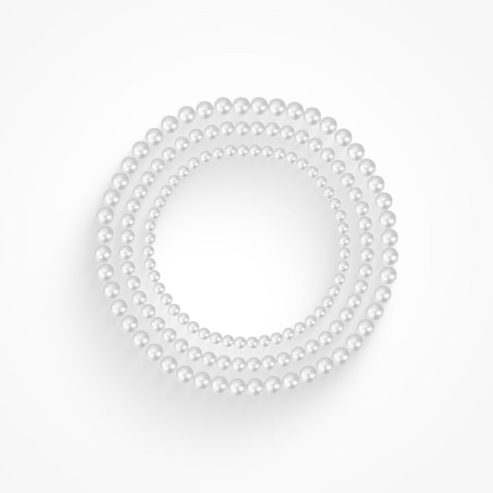 Gold beaded bracelet with smooth lustrous finish