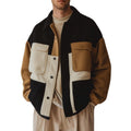 Men's vintage stand-collar casual jacket in a relaxed fit