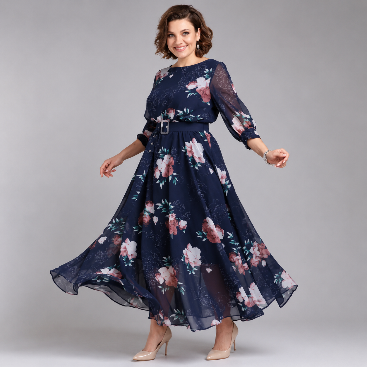 SCARLETT | Long Sleeve Floral Dress