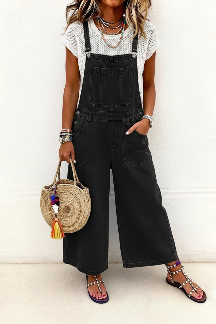 Elizabeth | Jumpsuit with Straps and Wide Leg
