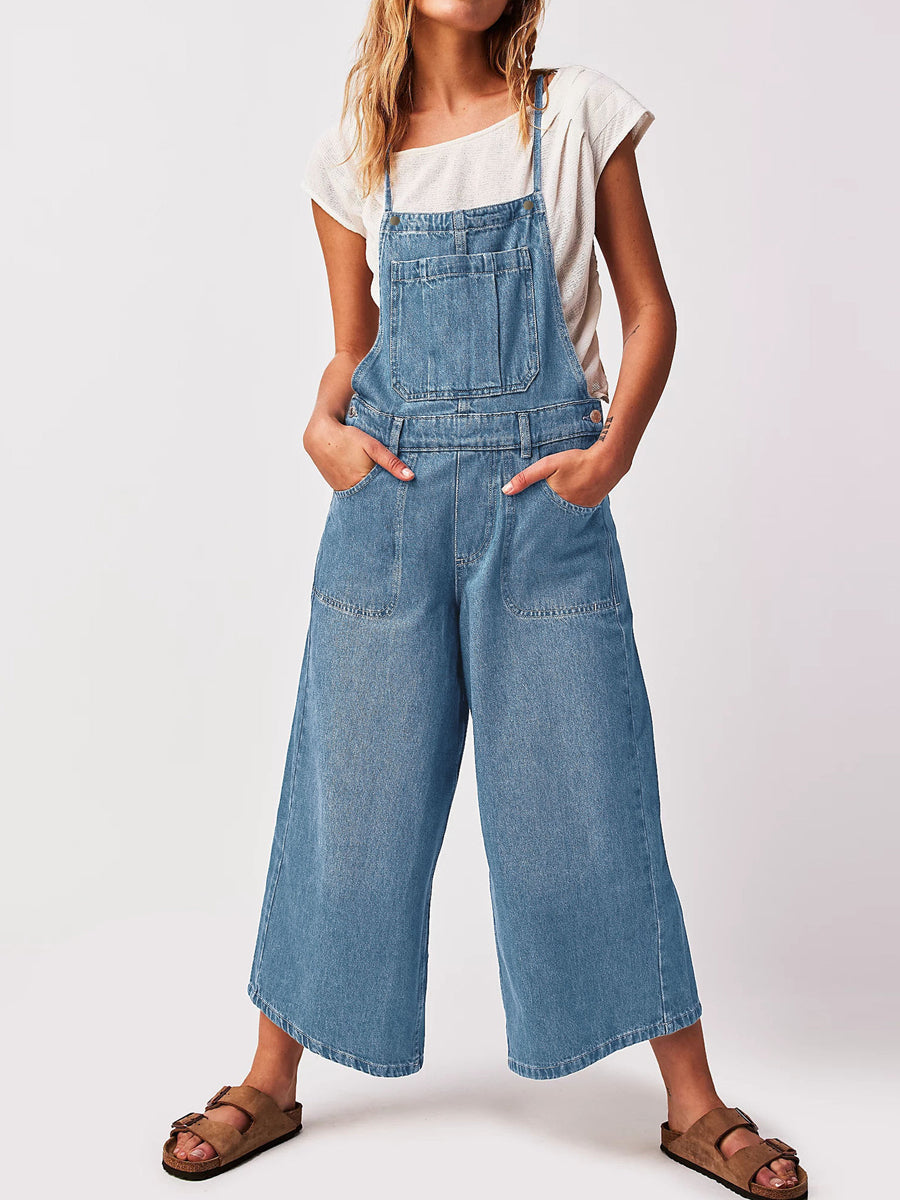 Elizabeth | Jumpsuit with Straps and Wide Leg