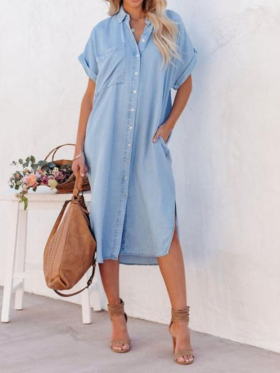 Karen | Light Denim Dress Shirt