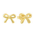 Elegant gold drop earrings with smooth polished finish